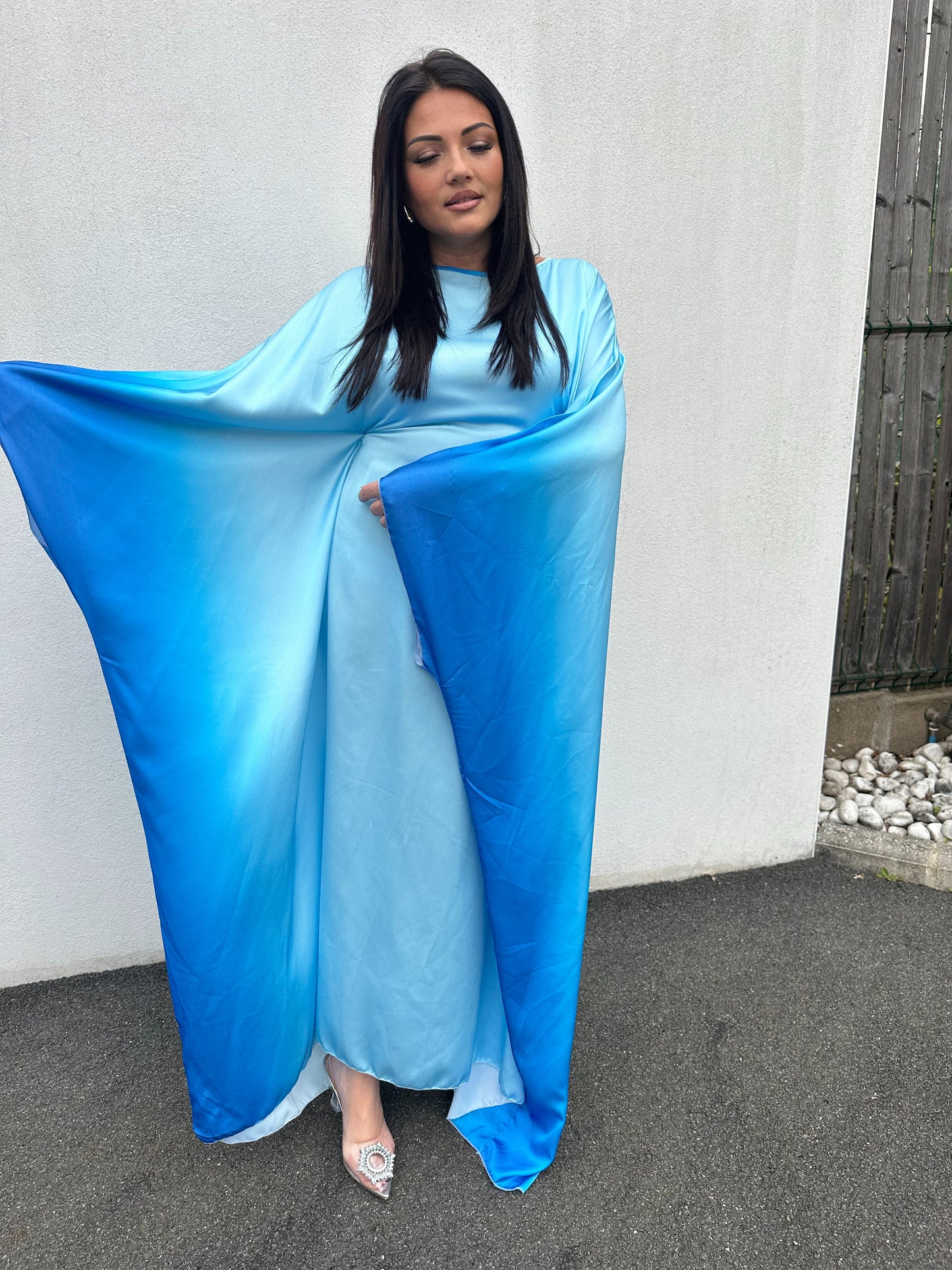 Abaya Leya bleue