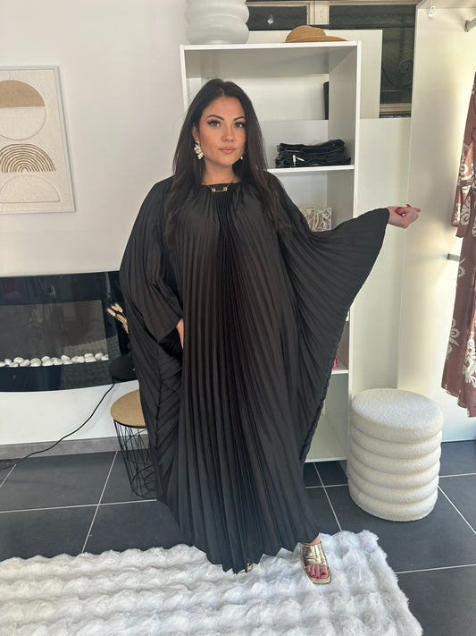 Abaya Satinée noire
